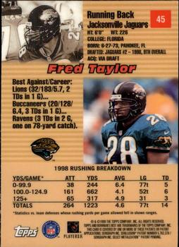 1999 Bowman's Best #45 Fred Taylor Back
