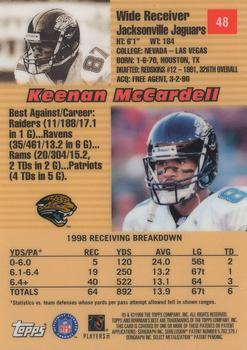 1999 Bowman's Best #48 Keenan McCardell Back