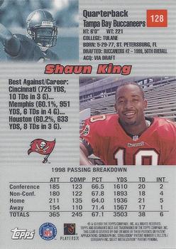 1999 Bowman's Best #128 Shaun King Back