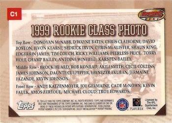 1999 Bowman's Best #C1 Rookie Class Photo Back