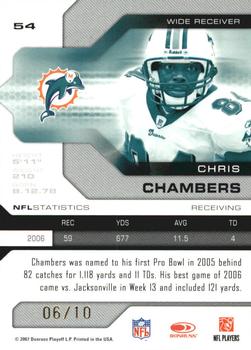 2007 Leaf Limited - Gold Spotlight #54 Chris Chambers Back