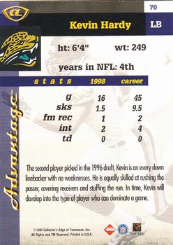 1999 Collector's Edge Advantage #70 Kevin Hardy Back