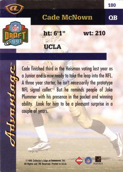 1999 Collector's Edge Advantage #180 Cade McNown Back