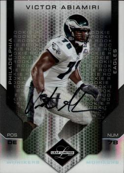 2007 Leaf Limited - Monikers Autographs Silver #268 Victor Abiamiri Front
