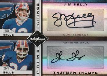 2007 Leaf Limited - Prime Pairings Autographs #PP-4 Jim Kelly / Thurman Thomas Front
