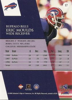 1999 Collector's Edge First Place #17 Eric Moulds Back