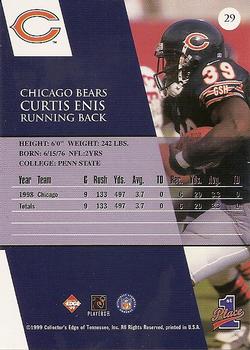 1999 Collector's Edge First Place #29 Curtis Enis Back