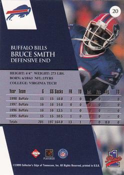 1999 Collector's Edge First Place #20 Bruce Smith Back