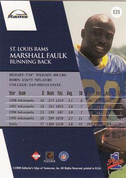 1999 Collector's Edge First Place #121 Marshall Faulk Back