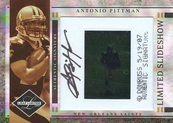 2007 Leaf Limited - Slideshow Autographs #LS-22 Antonio Pittman Front