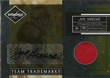 2007 Leaf Limited - Team Trademarks Autograph Materials #TT-23 Joe Greene Front