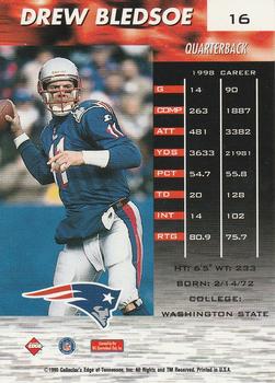 1999 Collector's Edge Fury #16 Drew Bledsoe Back