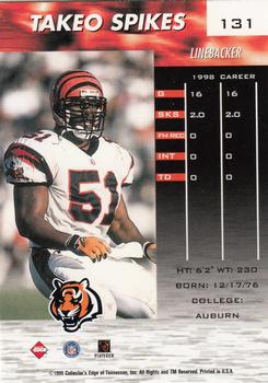 1999 Collector's Edge Fury #131 Takeo Spikes Back
