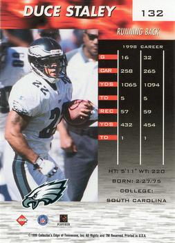 1999 Collector's Edge Fury #132 Duce Staley Back