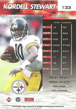 1999 Collector's Edge Fury #133 Kordell Stewart Back