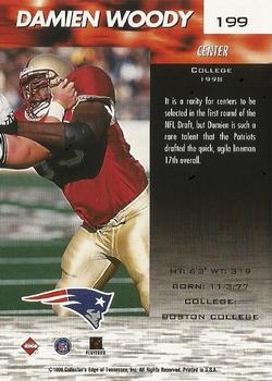1999 Collector's Edge Fury #199 Damien Woody Back