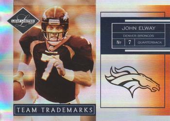 2007 Leaf Limited - Team Trademarks Holofoil #TT-1 John Elway Front