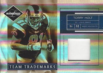 2007 Leaf Limited - Team Trademarks Materials Prime #TT-12 Torry Holt Front