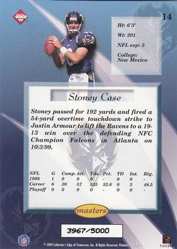 1999 Collector's Edge Masters #14 Stoney Case Back