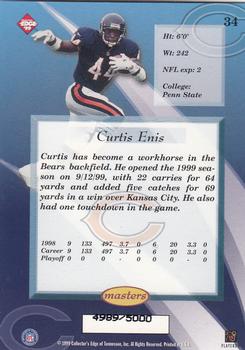 1999 Collector's Edge Masters #34 Curtis Enis Back