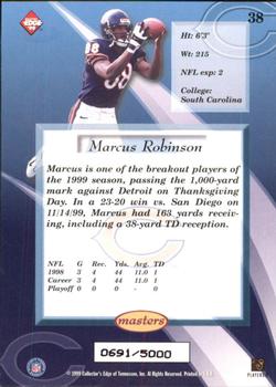 1999 Collector's Edge Masters #38 Marcus Robinson Back