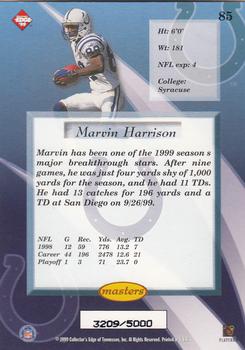 1999 Collector's Edge Masters #85 Marvin Harrison Back