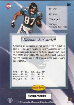 1999 Collector's Edge Masters #90 Keenan McCardell Back
