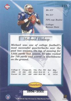 1999 Collector's Edge Masters #113 Michael Bishop Back