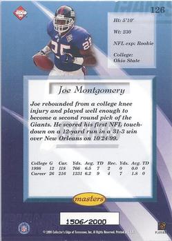 1999 Collector's Edge Masters #126 Joe Montgomery Back