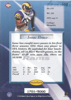 1999 Collector's Edge Masters #152 Isaac Bruce Back