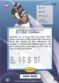 1999 Collector's Edge Masters #160 Jeff Graham Back