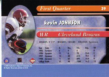 1999 Collector's Edge Odyssey #39 Kevin Johnson Back