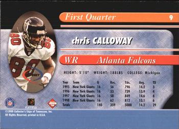 1999 Collector's Edge Odyssey #9 Chris Calloway Back