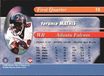 1999 Collector's Edge Odyssey #12 Terance Mathis Back