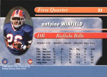 1999 Collector's Edge Odyssey #23 Antoine Winfield Back