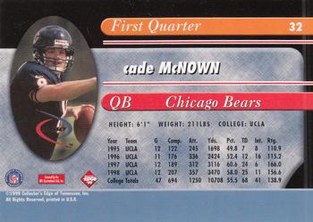 1999 Collector's Edge Odyssey #32 Cade McNown Back