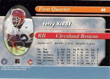 1999 Collector's Edge Odyssey #40 Terry Kirby Back