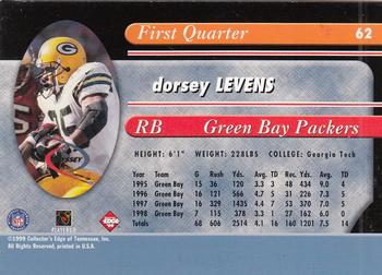 1999 Collector's Edge Odyssey #62 Dorsey Levens Back
