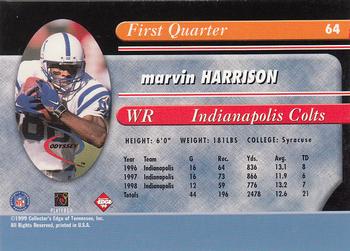 1999 Collector's Edge Odyssey #64 Marvin Harrison Back