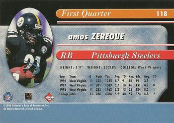 1999 Collector's Edge Odyssey #118 Amos Zereoue Back