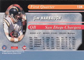 1999 Collector's Edge Odyssey #124 Jim Harbaugh Back