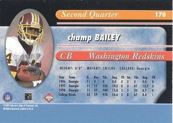1999 Collector's Edge Odyssey #170 Champ Bailey Back
