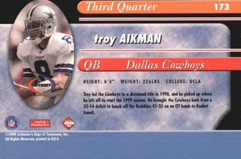 1999 Collector's Edge Odyssey #173 Troy Aikman Back