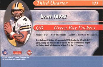 1999 Collector's Edge Odyssey #177 Brett Favre Back