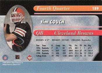 1999 Collector's Edge Odyssey #189 Tim Couch Back