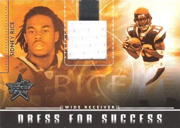 2007 Leaf Rookies & Stars - Dress for Success Jerseys #DS-20 Sidney Rice Front
