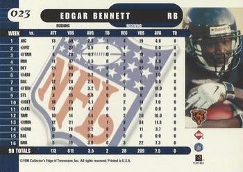 1999 Collector's Edge Supreme #023 Edgar Bennett Back