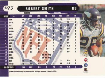 1999 Collector's Edge Supreme #073 Robert Smith Back