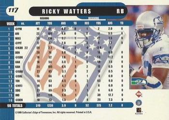 1999 Collector's Edge Supreme #117 Ricky Watters Back