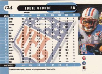 1999 Collector's Edge Supreme #124 Eddie George Back